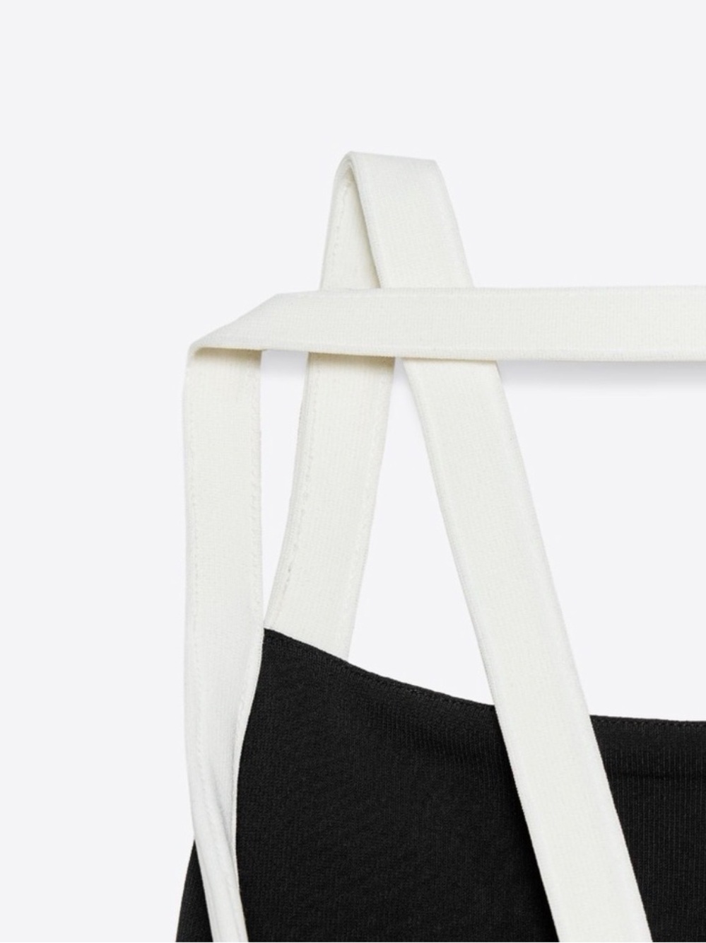 Zara Black Dress with White Strappy Back - Picture 4 of 16